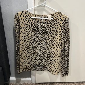 Jcrew animal print blouse